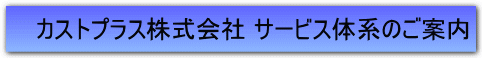 カストプラス株式会社サービス体系のご案内